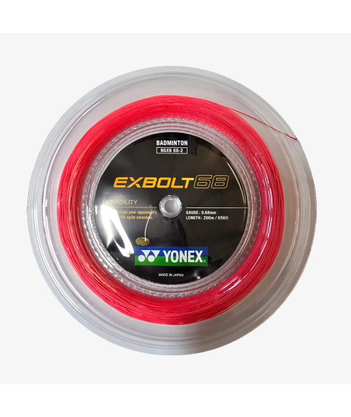 Yonex Exbolt 68 200m Badminton String (Flash Red) la livraison gratuite