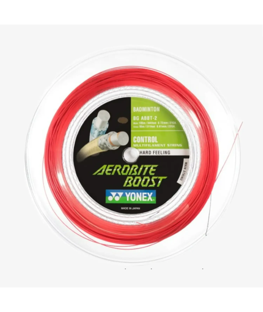 Yonex Aerobite Boost 200m Badminton String (Grey/Red) En savoir plus