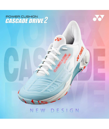 Yonex Cascade Drive 2 (White/Water Blue) 2024 sur le site 