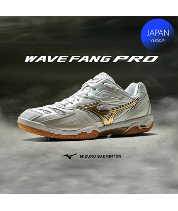 Mizuno Wave Fang Pro (White/Gold)-PRE-ORDER les ligaments