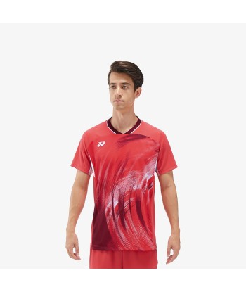 Yonex Men's Crew Neck Tournament Shirt 10568PR (Pearl Red) offre 