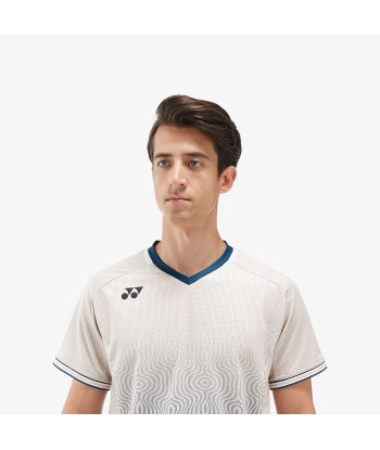 Yonex Men's Crew Neck Tournament Shirt 10567OM (Oatmeal) votre