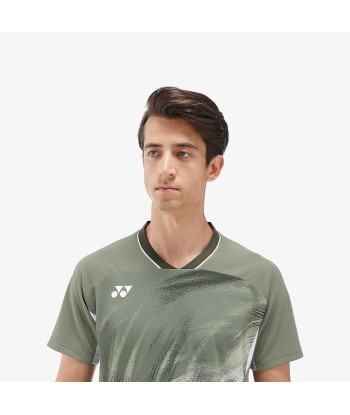 Yonex Men's Crew Neck Tournament Shirt 10568LOL (Light Olive) livraison gratuite