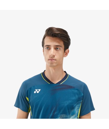 Yonex Men's Crew Neck Tournament Shirt 10568NSK (Night Sky) est présent 