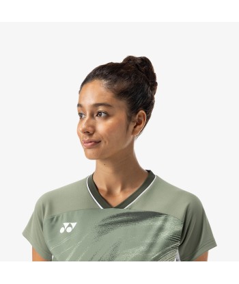 Yonex Women's Crew Neck Tournament Shirt 20769LOL (Light Olive) Toutes les collections ici