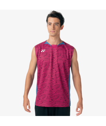 Yonex Men's Very Cool Dry Sleeveless Tournament Shirts 10614 (Grape) Faites des économies