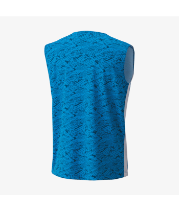 Yonex Men's Very Cool Dry Sleeveless Tournament Shirts 10614 (Blue) Fin de série