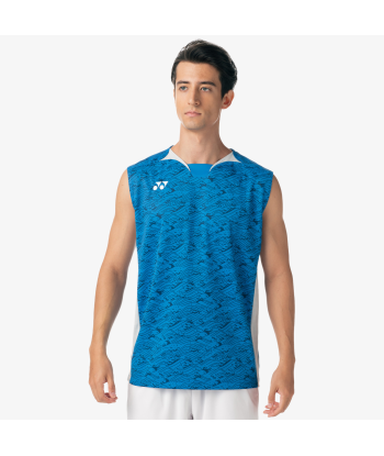 Yonex Men's Very Cool Dry Sleeveless Tournament Shirts 10614 (Blue) Fin de série