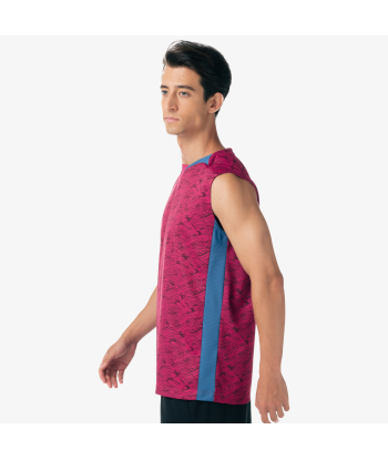 Yonex Men's Very Cool Dry Sleeveless Tournament Shirts 10614 (Grape) Faites des économies