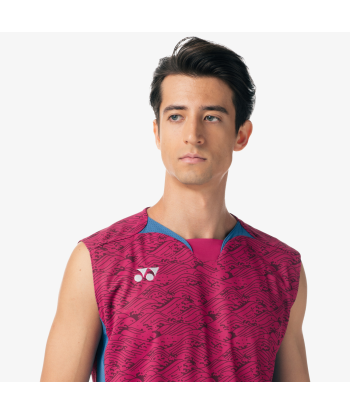 Yonex Men's Very Cool Dry Sleeveless Tournament Shirts 10614 (Grape) Faites des économies