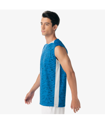 Yonex Men's Very Cool Dry Sleeveless Tournament Shirts 10614 (Blue) Fin de série