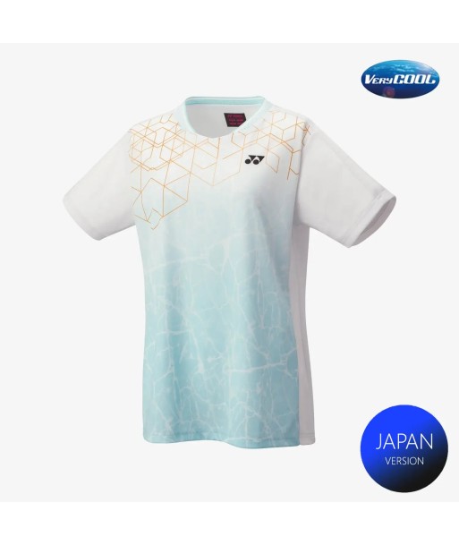 Yonex Women's Crew Neck Tournament Shirts 20814 (White) en linge