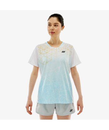 Yonex Women's Crew Neck Tournament Shirts 20814 (White) en linge