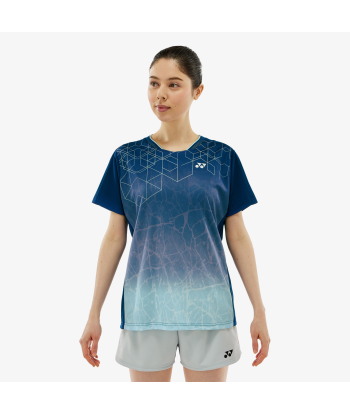 Yonex Women's Crew Neck Tournament Shirts 20814 (Dark Navy) basket pas cher