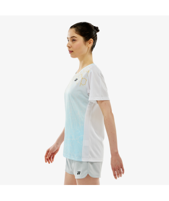 Yonex Women's Crew Neck Tournament Shirts 20814 (White) en linge