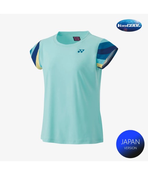 Yonex Women's Crew Neck Shirt 20754 (Cyan) à prix réduit toute l'année