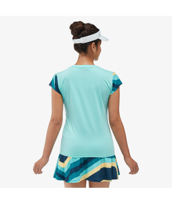 Yonex Women's Crew Neck Shirt 20754 (Cyan) à prix réduit toute l'année