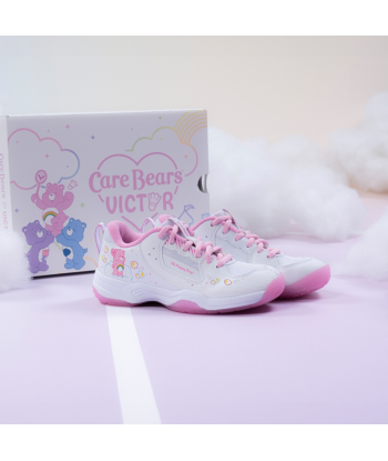 Victor x Care Bears Junior Court Shoes A-CBCJR AI (White/Pink) pas cheres