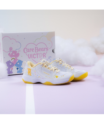 Victor x Care Bears Junior Court Shoes A-CBCJR AE (White/Bright Yellow) Les magasins à Paris et en Île-de-France