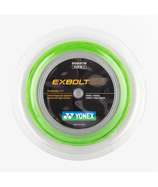 Yonex Exbolt 68 200m Badminton String (Lime Green) est présent 