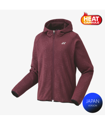 Yonex Women's Knitted Warm-Up Hoodie 58112 (Dark Wine) est présent 