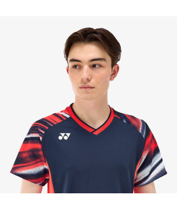 Yonex Men's Game Shirts 10577 (Navy Blue) pas cher