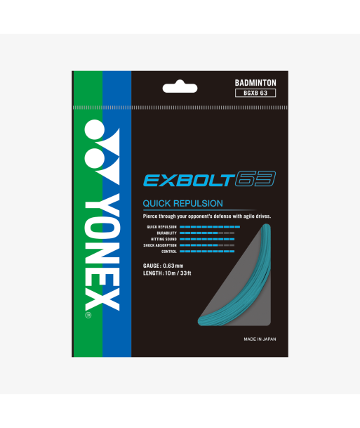 Yonex Exbolt 63 200m Badminton String (Mint) destockage