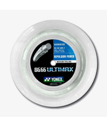 Yonex BG 66 Ultimax 200m Badminton String (Metallic White) shop