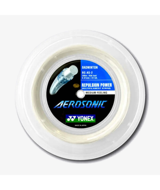 Yonex Aerosonic 200m Badminton String (White) Dans la société mordern