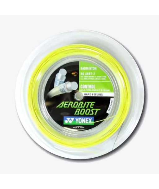 Yonex Aerobite Boost 200m Badminton String (Gray/Yellow) les muscles