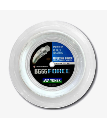 Yonex BG 66 Force 200m Badminton String (White) la colonne vertébrale