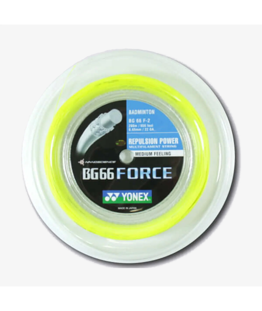 Yonex BG 66 Force 200m Badminton String (Yellow) brillant des détails fins