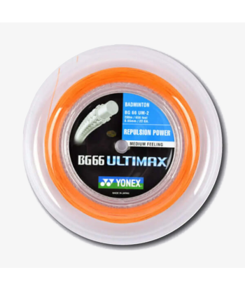 Yonex BG 66 Ultimax 200m Badminton String (Orange) 2024