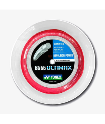 Yonex BG 66 Ultimax 200m Badminton String (Red) acheter