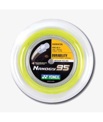 Yonex Nanogy 95 200m Badminton String (Flash Yellow) Pour