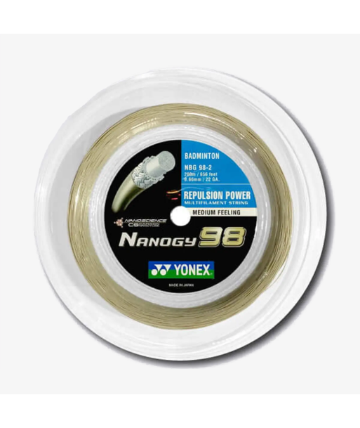 Yonex Nanogy 98 200m Badminton String (Cosmic Gold) la chaussure