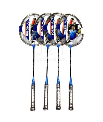 VICTOR 4-player Portable Outdoor Leisure Badminton Combo Set le des métaux précieux