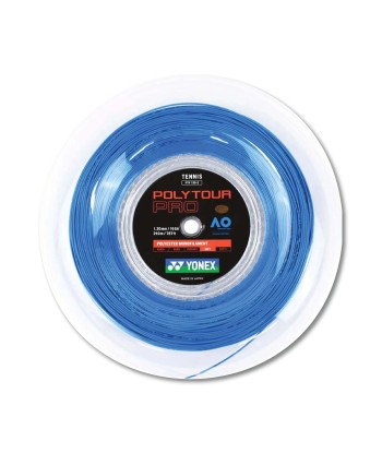 Yonex Polytour Pro 130 / 16 200m Tennis String Reel (Blue) pas chere