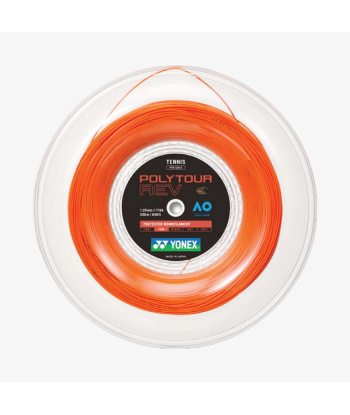 Yonex Polytour Rev 120 / 17 200m Tennis String Reel (Bright Orange) d'Europe débarque