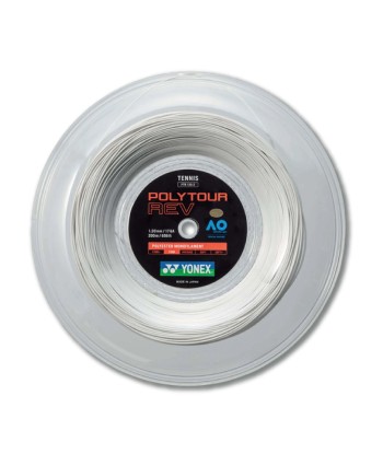 Yonex Polytour Rev 120 / 17 200m Tennis String Reel (White) Venez acheter