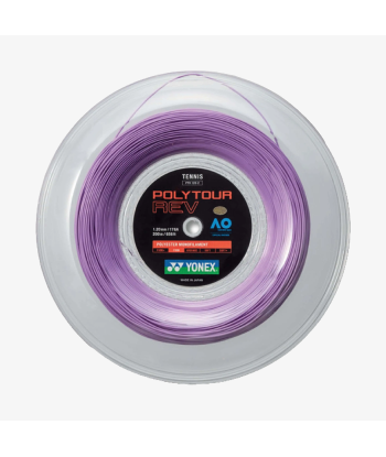 Yonex Polytour Rev 120 / 17 200m Tennis String Reel (Purple) Véritable concentré