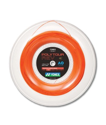 Yonex Polytour Rev 120 / 17 200m Tennis String Reel (Bright Orange) d'Europe débarque