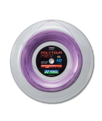 Yonex Polytour Rev 120 / 17 200m Tennis String Reel (Purple) Véritable concentré