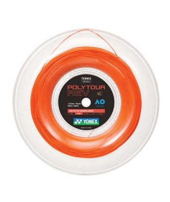 Yonex Polytour Rev 125 / 16L 200m Tennis String Reel (Bright Orange) votre