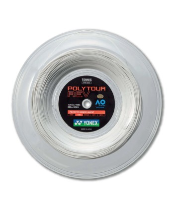 Yonex Polytour Rev 130 / 16 200m Tennis String Reel (White) 2023