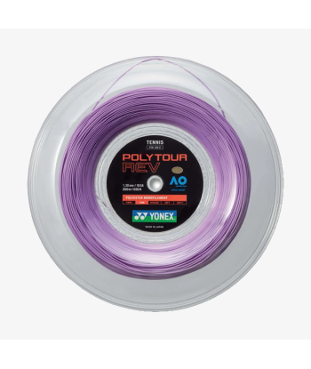 Yonex Polytour Rev 130 / 16 200m Tennis String Reel (Purple) les ctes