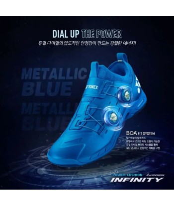 Yonex Power Cushion Infinity Metallic Blue Men's Shoe JUSQU'A -70%! 