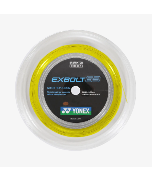 Yonex Exbolt 63 200m Badminton String (Yellow) Venez acheter