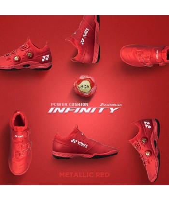 Yonex Power Cushion Infinity Metallic Red Men's Shoe Livraison rapide