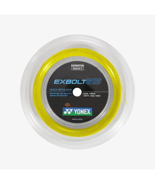 Yonex Exbolt 65 200m Badminton String (Yellow) les ligaments